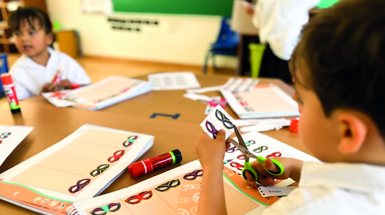 Estudiantes en el aula de preschool